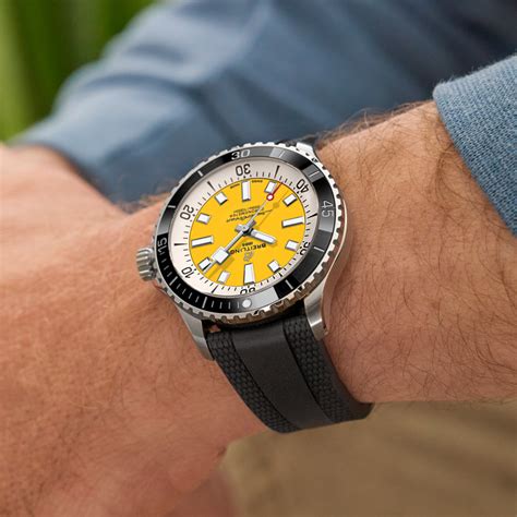 breitling superocean yellow dial|breitling superocean automatic 42 price.